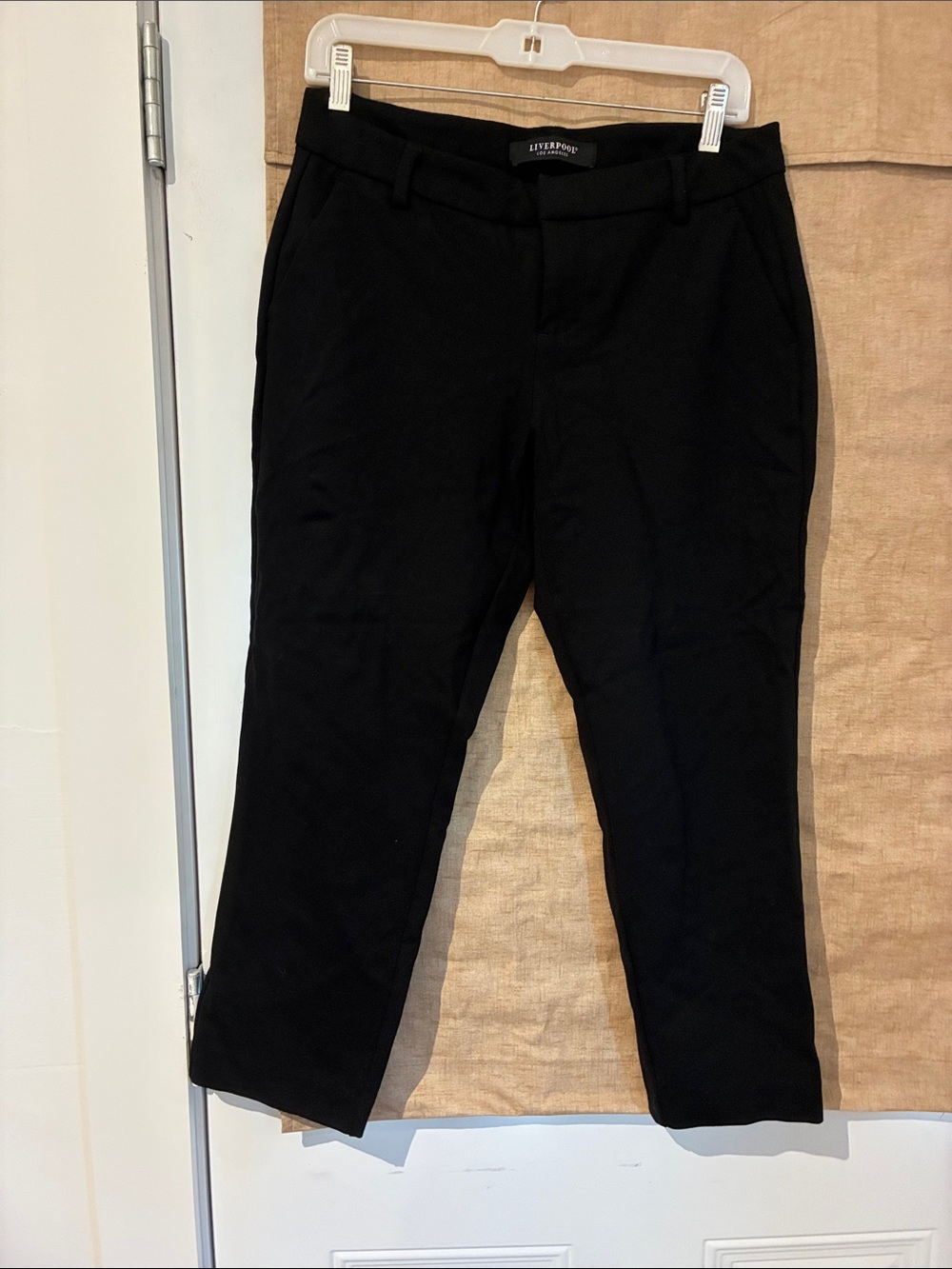 Liverpool Black Men's Dress Pants - Slim Tailored Style